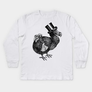 Mr Dodo | Vintage Dodos | Kids Long Sleeve T-Shirt